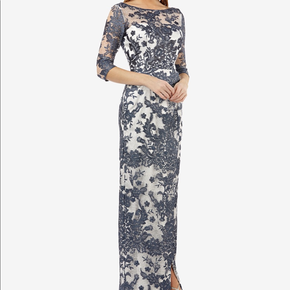 Illusion lace gown worn once